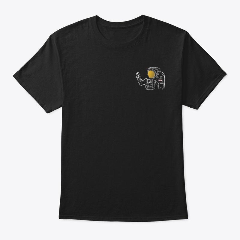 Peace Astronaut - Black Tee